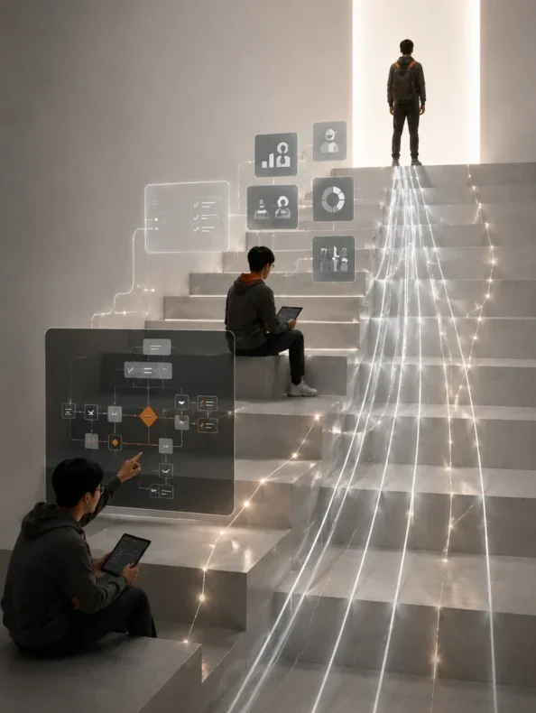 AI learning environment supporting education, research, and capability development